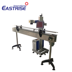 Macchina per marcatura laser a nastro trasportatore volante per bottiglia di cola, cuscinetto