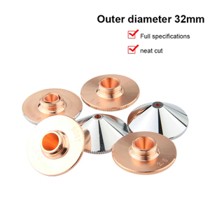 Diametro della testa di taglio laser in fibra 32 mm più ugello per saldatrice CNC diametro singolo e doppio strato 0,8-6,0 filettatura 14 mm