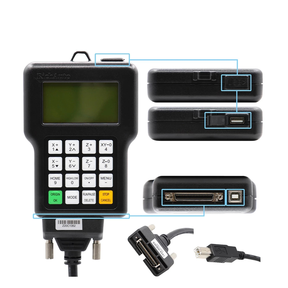 Versione inglese del controller RichAuto DSP A11 DSP utilizzata per la macchina del router di CNC