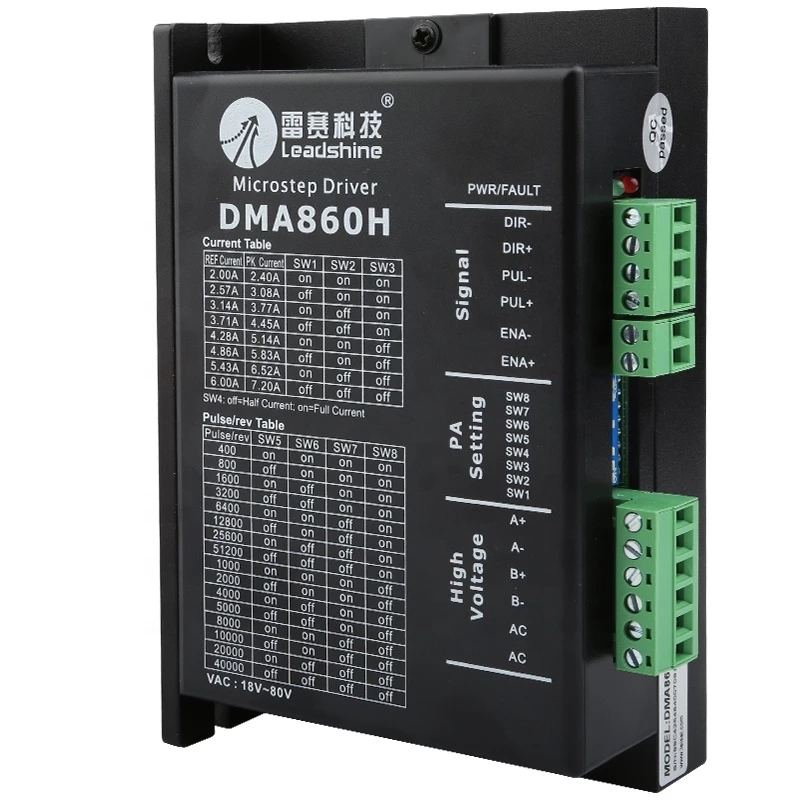 Router di CNC all'ingrosso Leadshine Dma860h Driver 18v-80vdc 2.4a-7.2a step Driver Driver del motore passo-passo