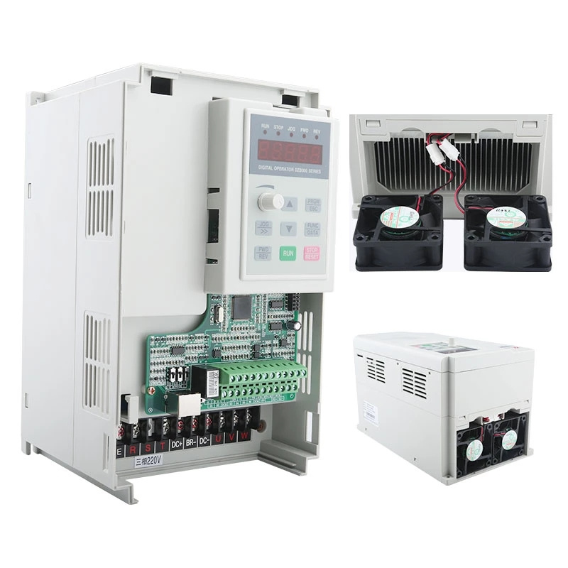 FULING Inverter VFD 3.7 KW 220V 380V Azionamento a frequenza variabile 7A Corrente, controllo della velocità del motore del mandrino della fresatrice CNC