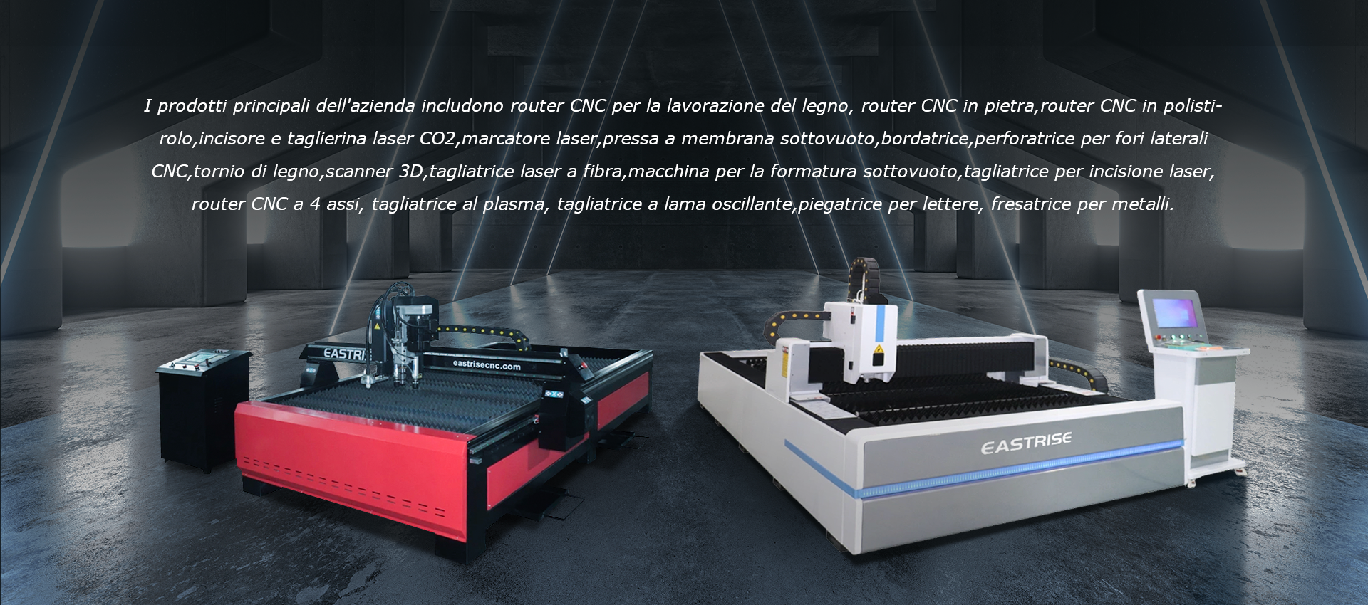 Router CNC, macchina per incisione laser, macchina per taglio al plasma  Produttore e fornitore - Eastrise