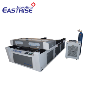 Tagliatrice laser mista a doppia testa 280w 300w 400w CO2 per acciaio, legno, MDF, metallo